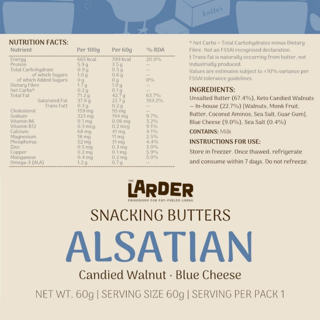 Alsatian Snacking Butter - Blue Cheese & Walnut