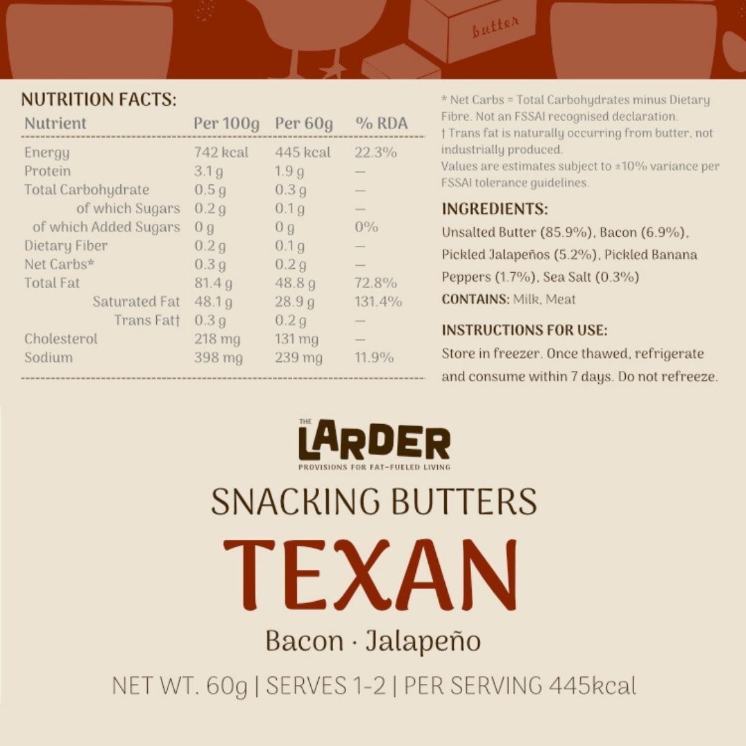 Texan Snacking Butter - Bacon & Jalapeño