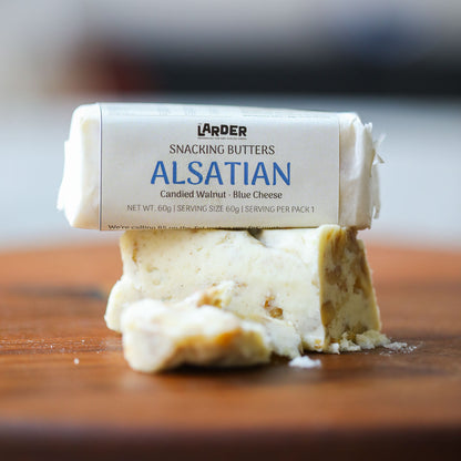 Alsatian snacking butter with blue cheese and walnut — keto compound butter, no seed oils, made in Bangalore by The Larder