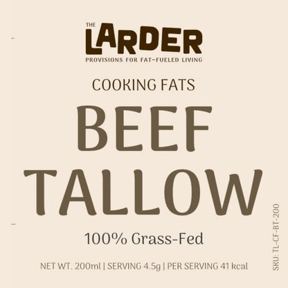 Beef Tallow - 100% Grass-Fed