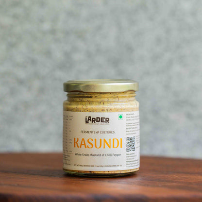 The Larder Kasundi — traditional Bengali fermented mustard condiment, keto-friendly, no seed oils, made in Bangalore