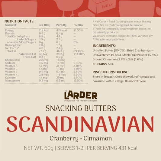Scandinavian Snacking Butter - Cranberry & Cinnamon