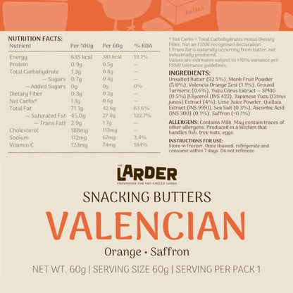 Valencian Snacking Butter — Orange & Saffron
